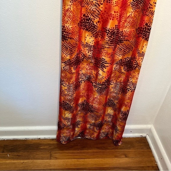 Mlle Gabrielle Sleeveless Maxi Dress Orange - Picture 4 of 11